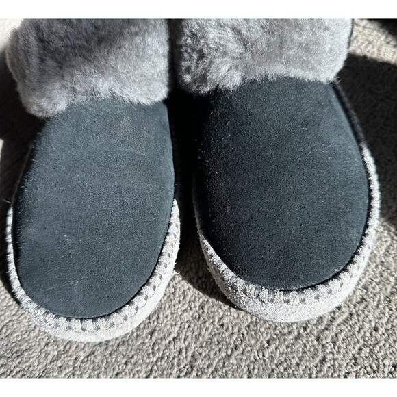 Ugg Wrinn Shearling Cuffed Slippers Sz 8 Winter Cozy - Picture 3 of 14